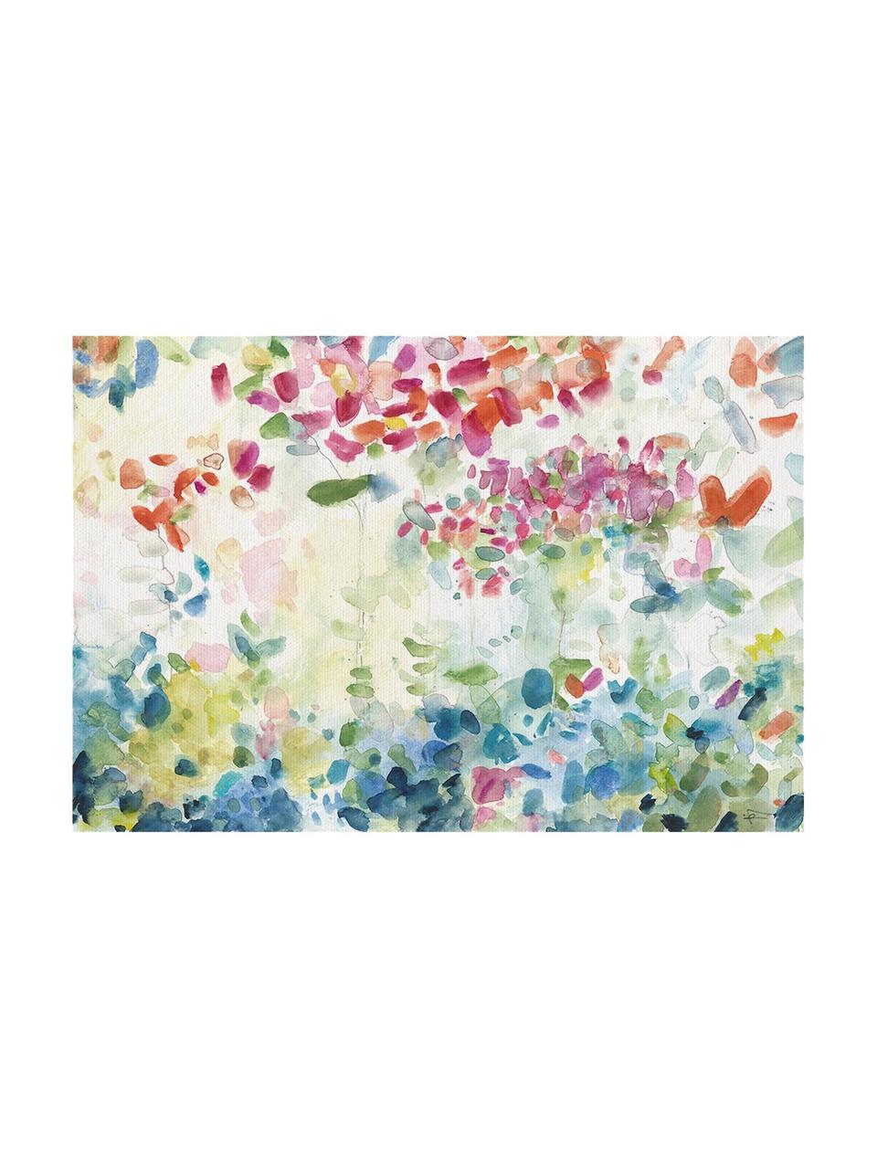Impresión sobre lienzo Hortensias, Multicolor, An 60 x Al 40 cm