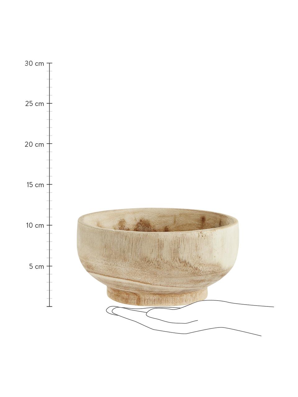 Ciotola in legno di paulownia Sandry 2 pz, Legno di paulownia oliato, Legno di paulownia, Ø 20 cm