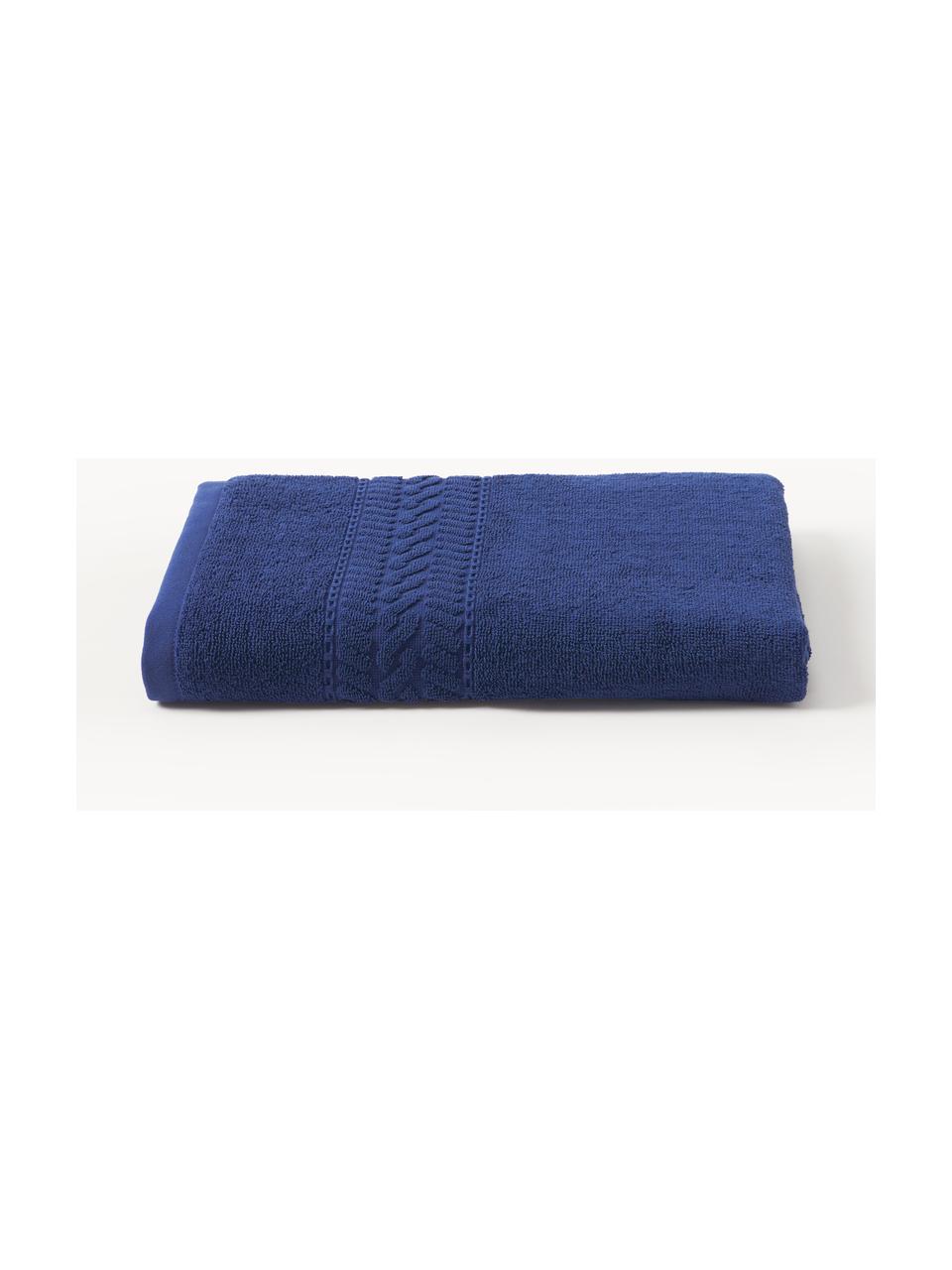 Handdoek Cordelia in verschillende formaten, Donkerblauw, Douchehanddoek, B 70 x L 140 cm