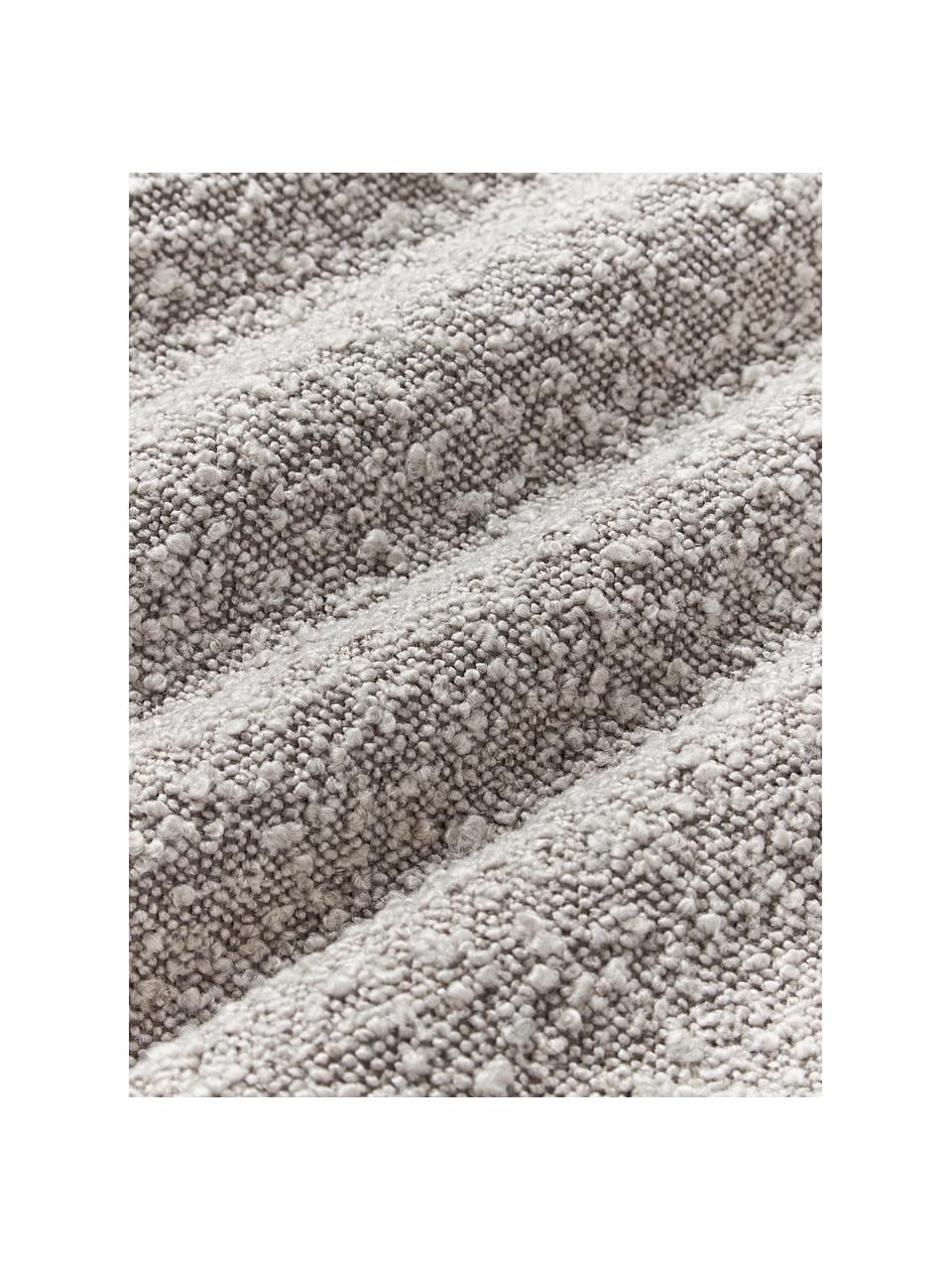 Cojín en tejido bouclé sofá Lennon, Funda: tejido bouclé (80% poliés, Bouclé gris pardo, An 50 x L 80 cm