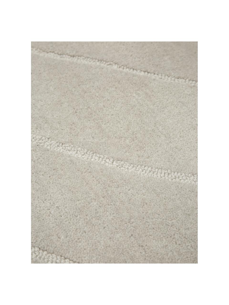 Ręcznie tuftowany dywan z wełny Aaron, Jasny szary, S 200 x D 300 cm (Rozmiar L)