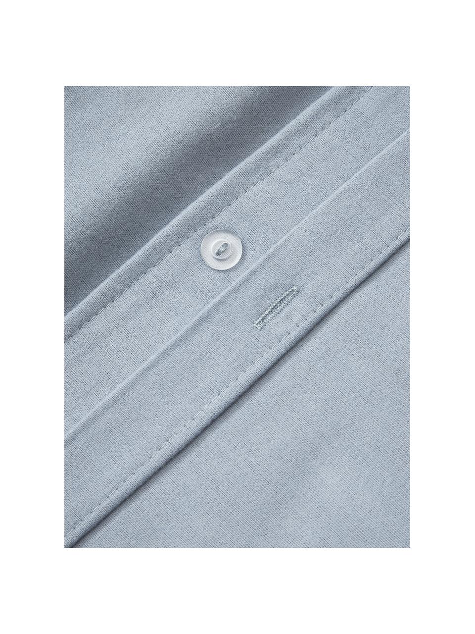 Flanell-Bettdeckenbezug Biba, Webart: Flanell, Hellblau, B 200 x L 200 cm