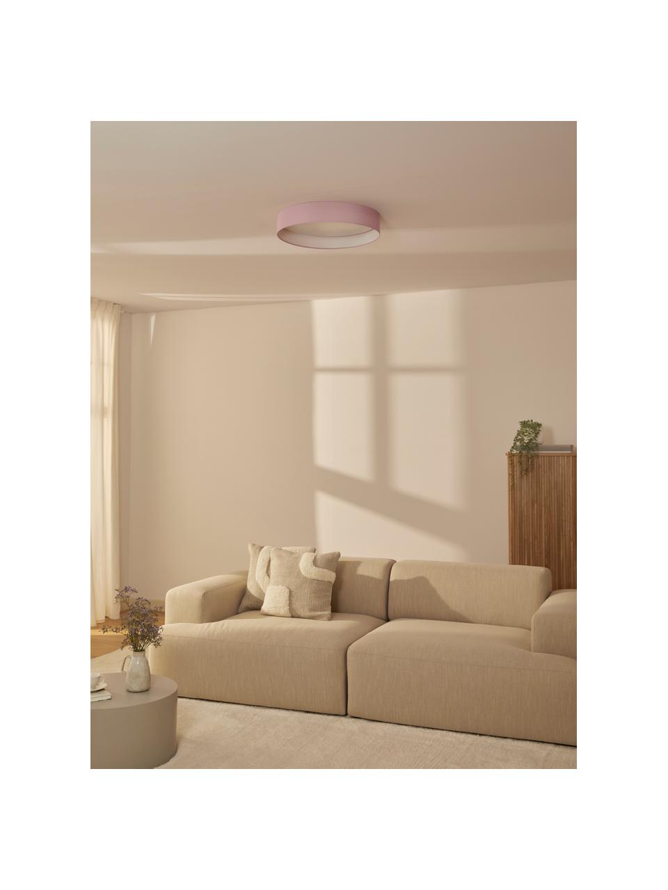 LED stropní svítidlo Helen, Starorůžová, Ø 35 cm, V 7 cm