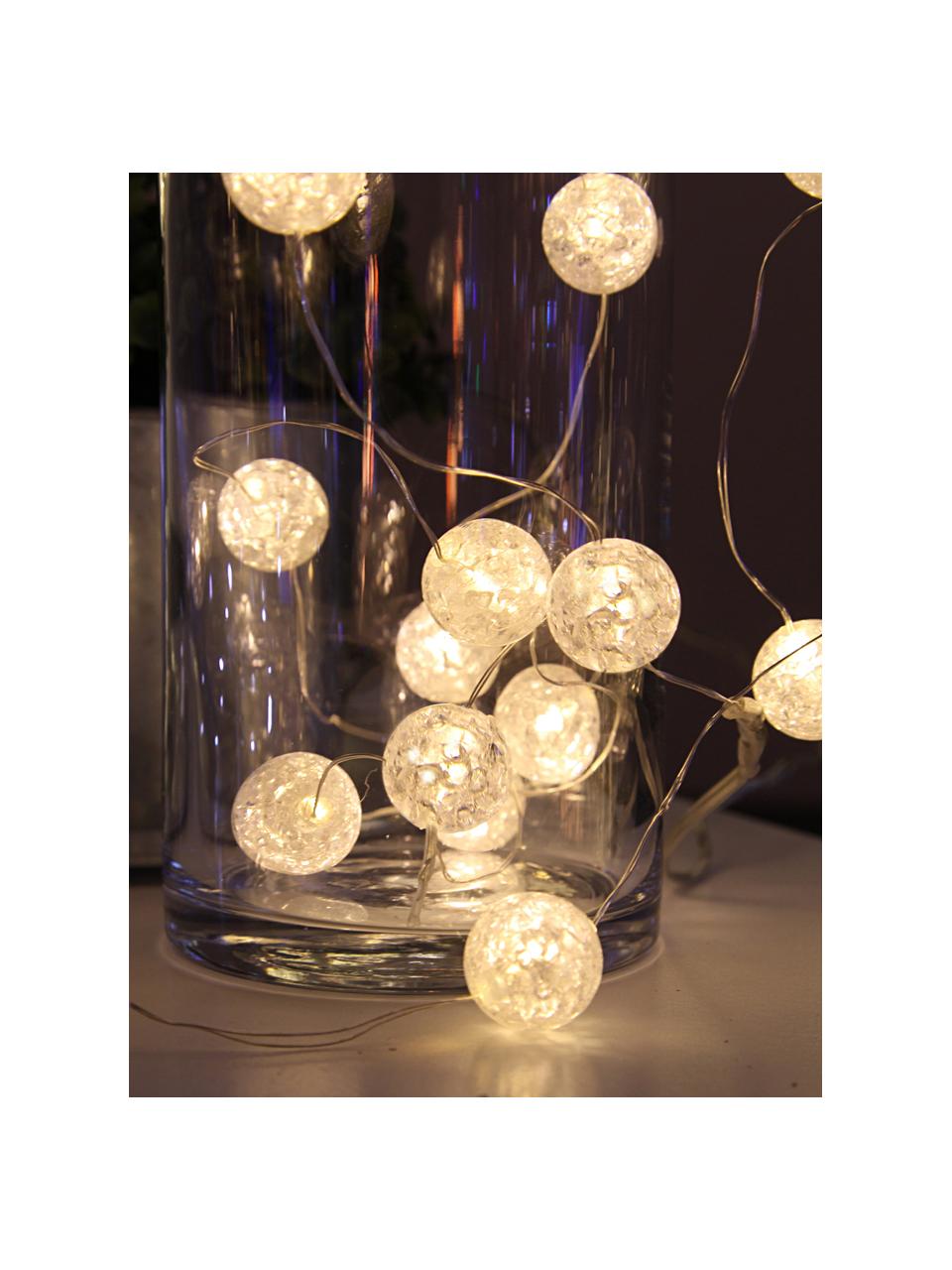 Ghirlanda a LED a batteria Raindrop, 140 cm, Plastica, Dorato, Lung. 140 cm