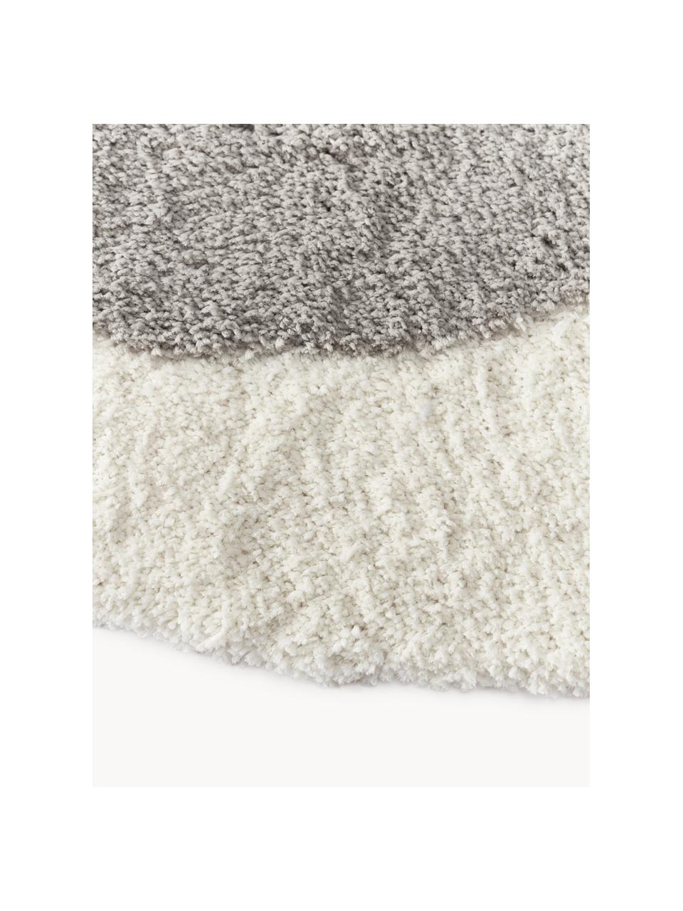 Teppich Rylee in organischer Form, 100 % Polyester, GRS-zertifiziert, Off White, Peach, Hellgrau, B 160 x L 230 cm (Größe M)