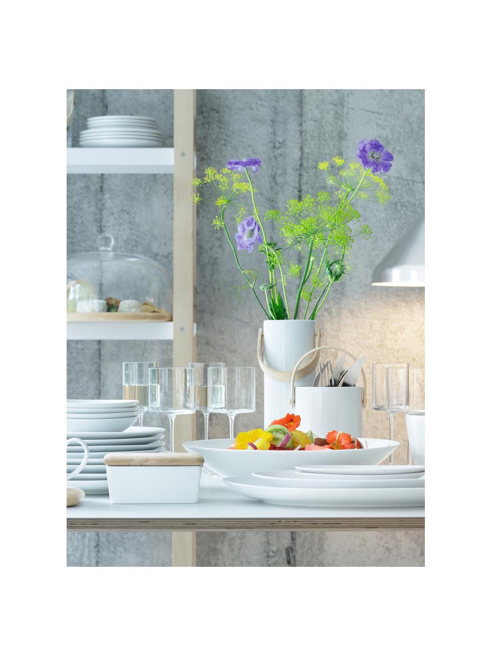 Mantequillera Dine, Blanco, roble, An 14 x Al 7 x F 10 cm