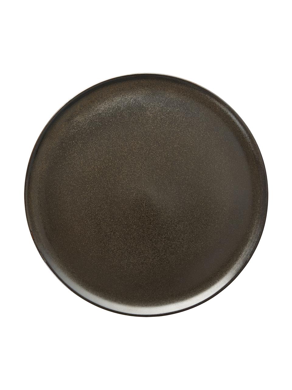 Dinerbord Raw, 6 stuks, Keramiek, Bruin, Ø 28 cm