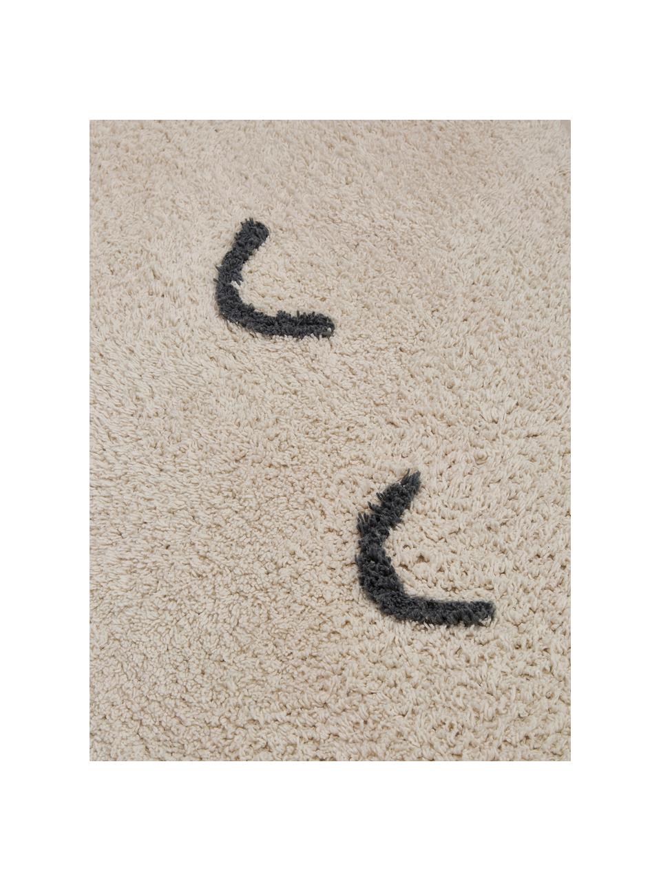 Alfombra de algodón ecológico Cloud, Algodón, Beige, An 57 x L 82 cm