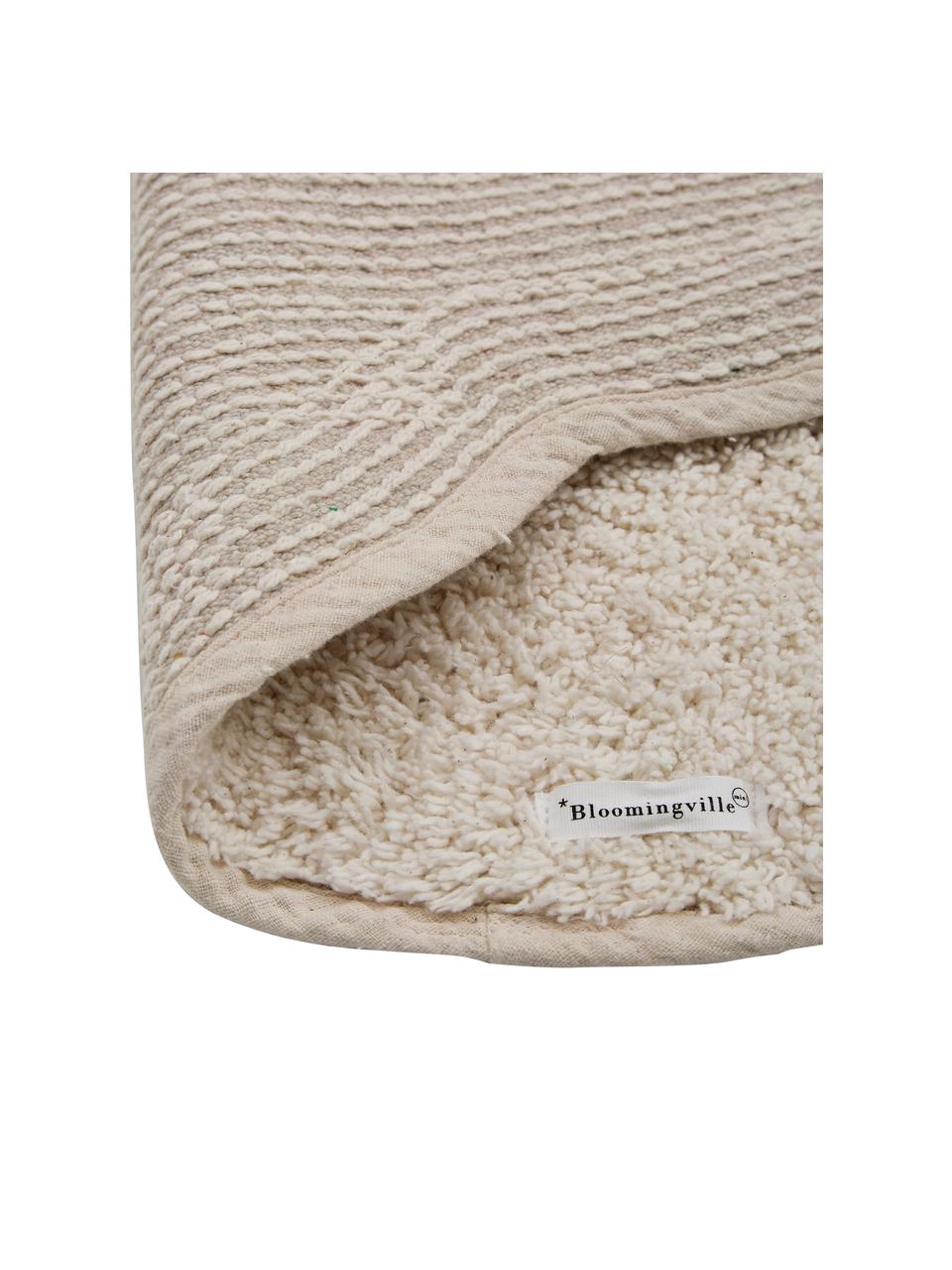 Alfombra de algodón ecológico Cloud, Algodón, Beige, An 57 x L 82 cm