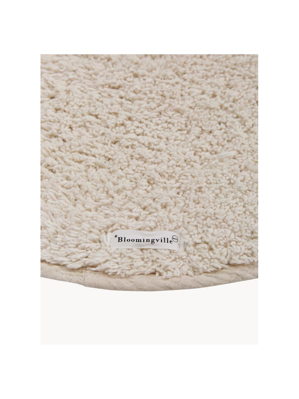 Tapis en coton bio Cloud, Coton, Beige clair, larg. 57 x long. 82 cm