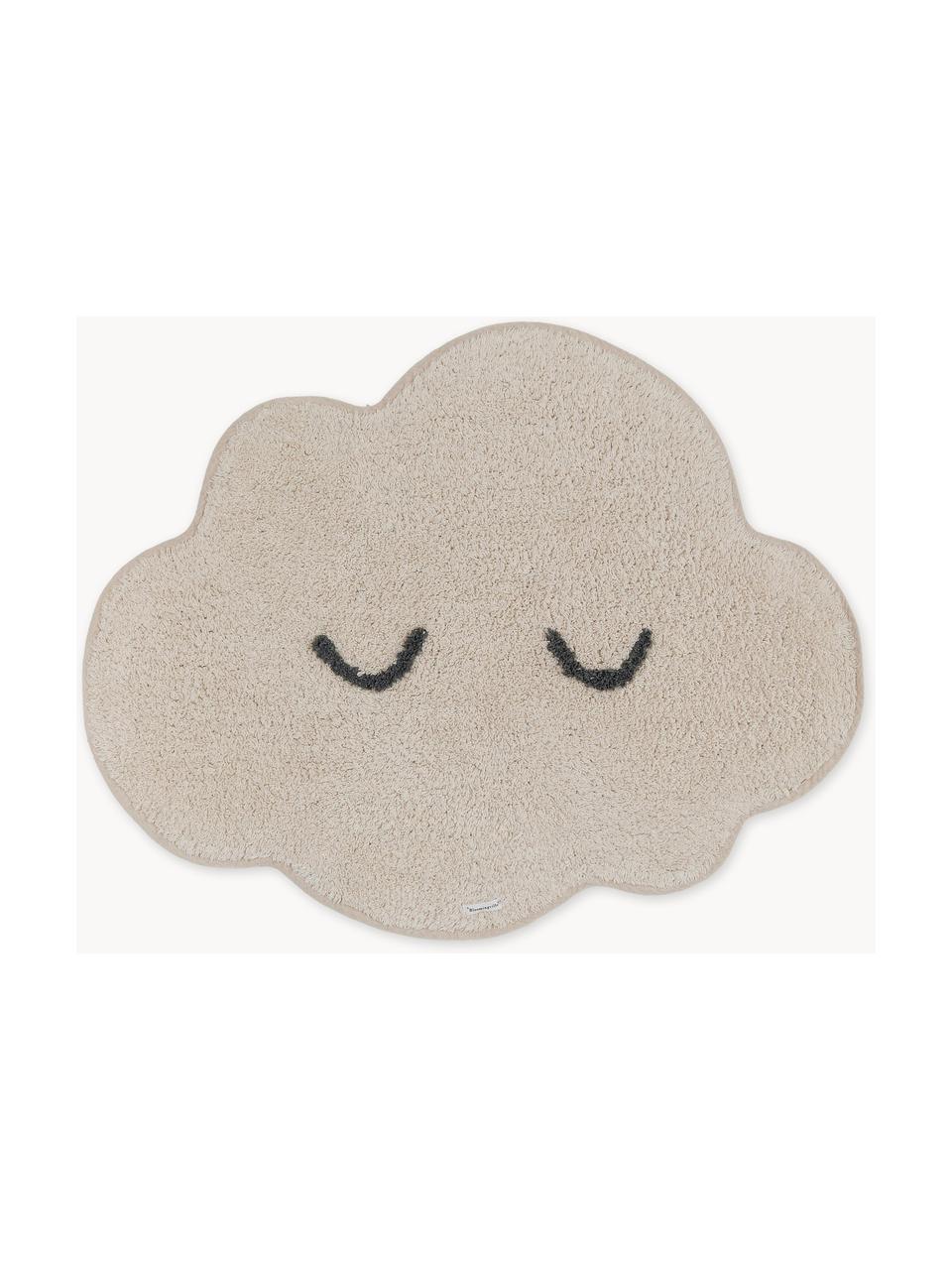 Kinderteppich Cloud aus Baumwolle, Baumwolle, Hellbeige, B 57 x L 82 cm