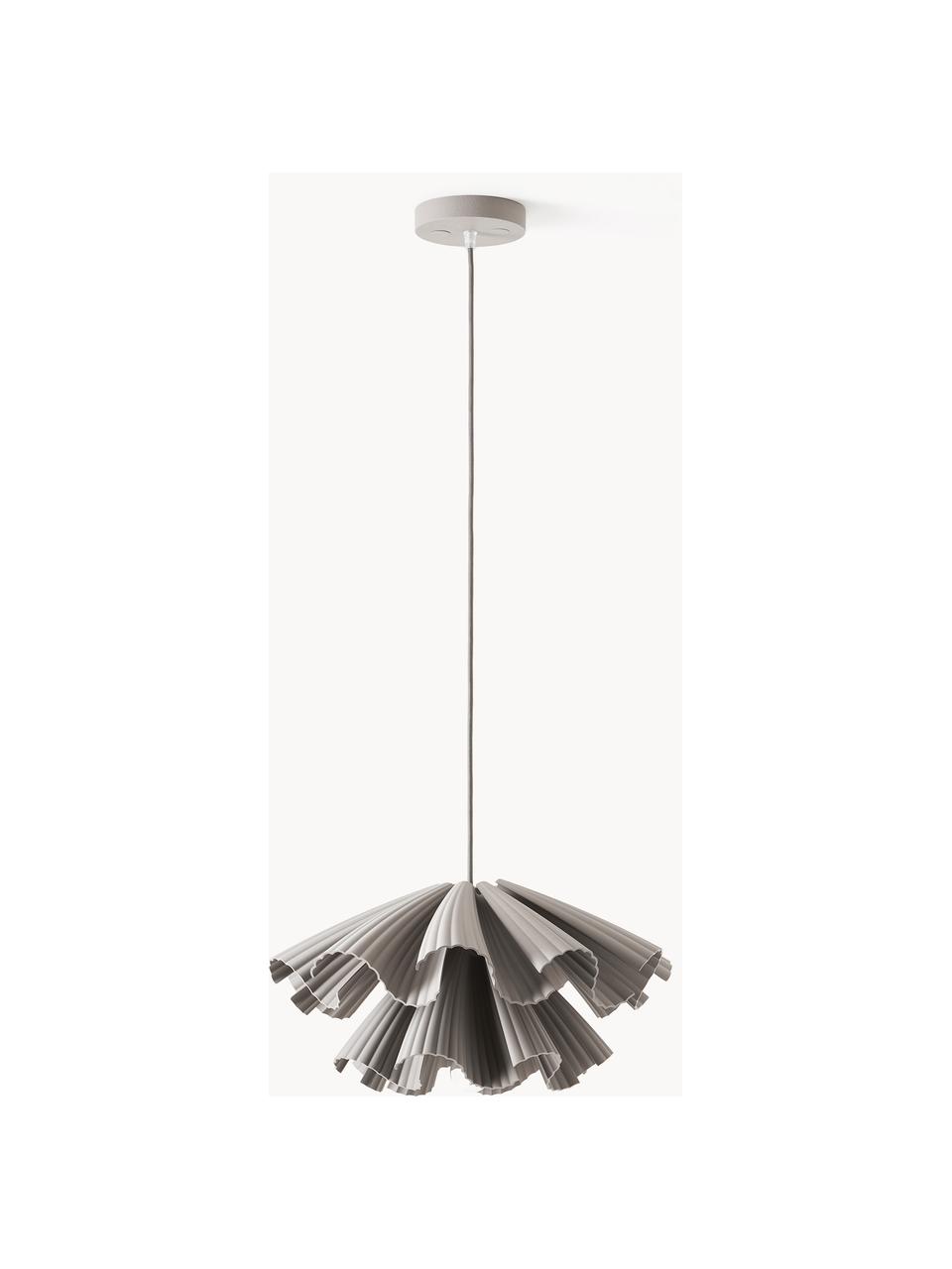 Lampa wisząca drukowana w 3D Keani, Greige, S 44 x W 24 cm