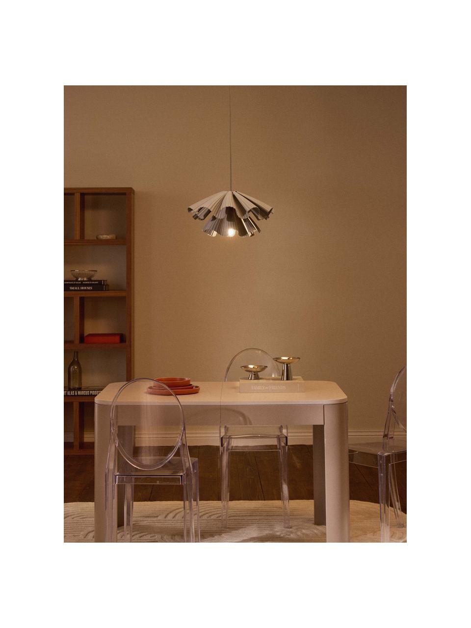 Lampa wisząca drukowana w 3D Keani, Greige, S 44 x W 24 cm