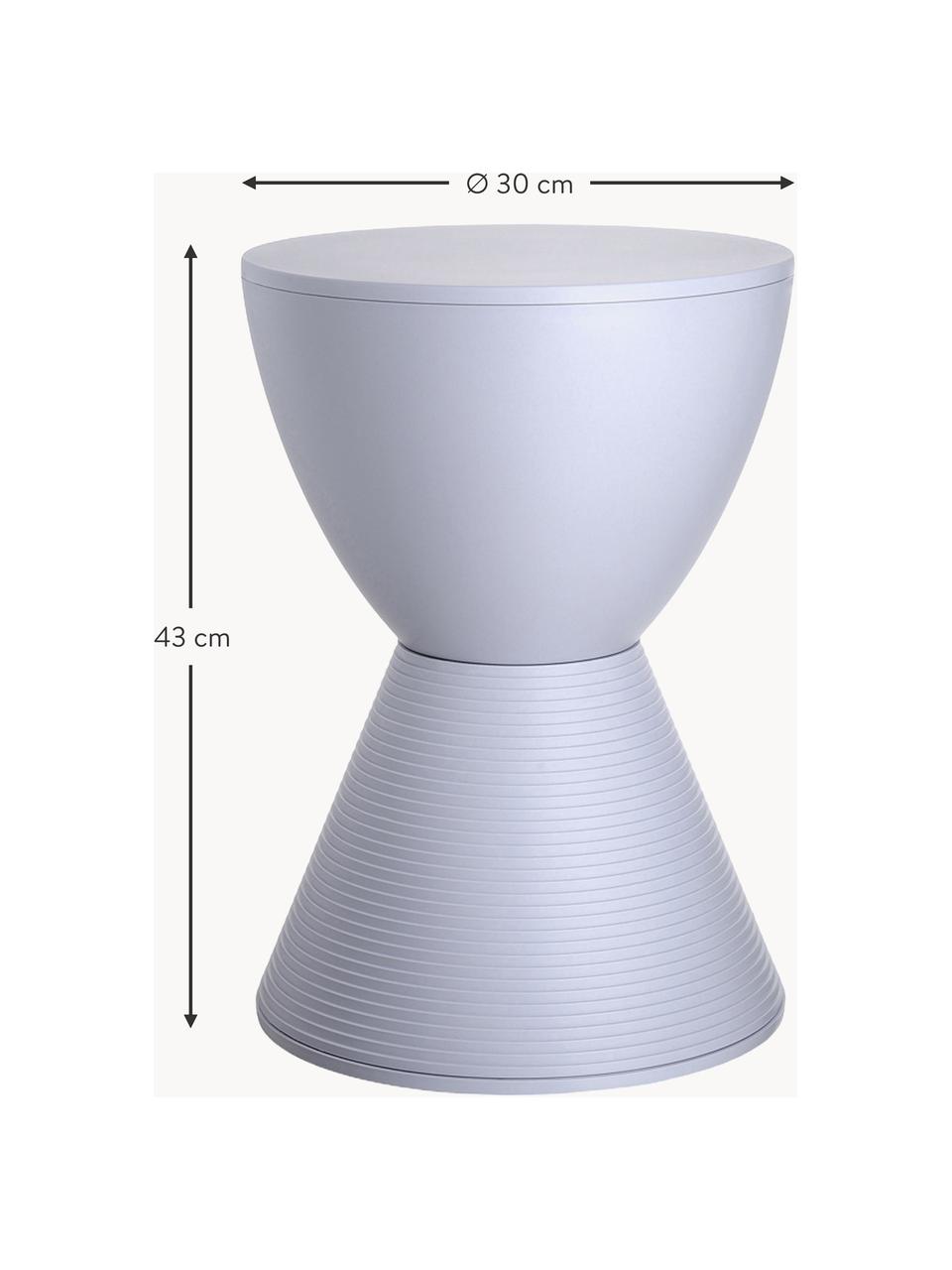 Tavolino di design Prince Aha, Plastica, Grigio-blu, Ø 30 x Alt. 43 cm