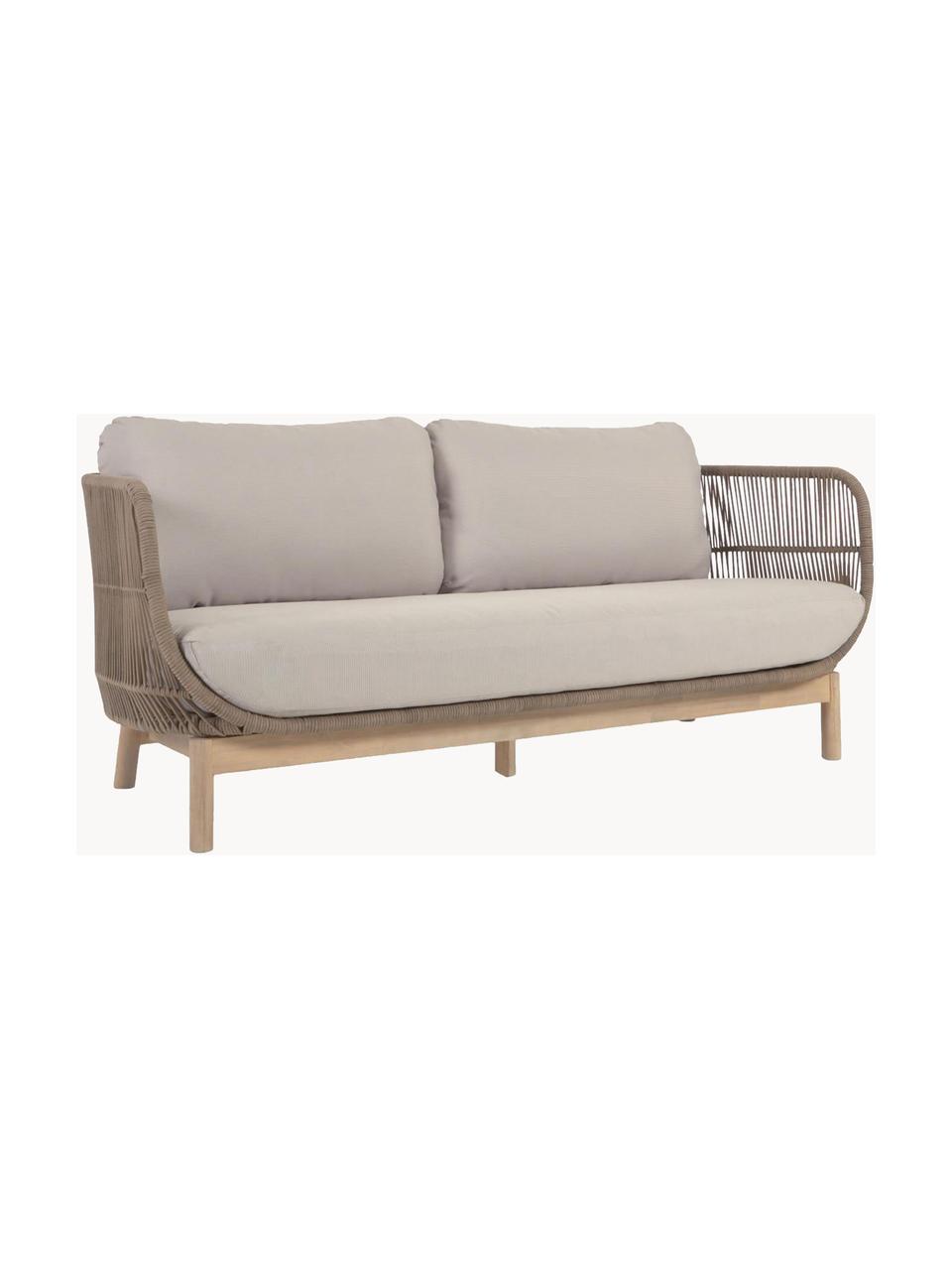 Garten-Loungesofa (2-Sitzer) Catalina aus Akazienholz, Bezug: 100 % Polyester, Gestell: Akazienholz Dieses Produk, Cord Hellbeige, Akazienholz, B 170 x T 80 cm