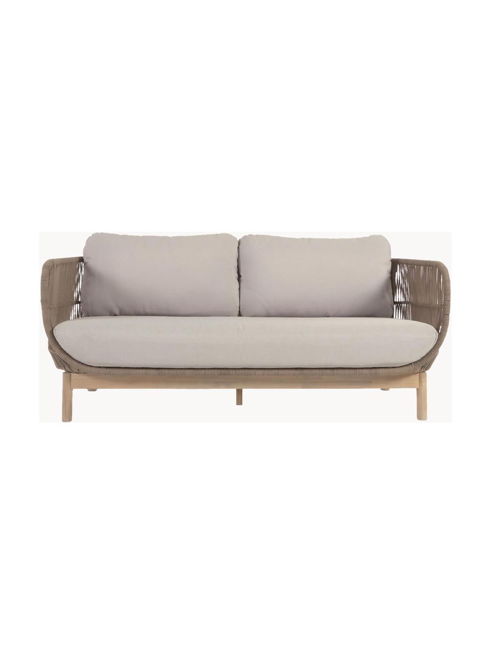 Tuin loungebank (2-zits) Catalina van acaciahout, Bekleding: 100% polyester, Frame: acaciahout Dit product is, Corduroy beige, acaciahout, B 170 x D 80 cm