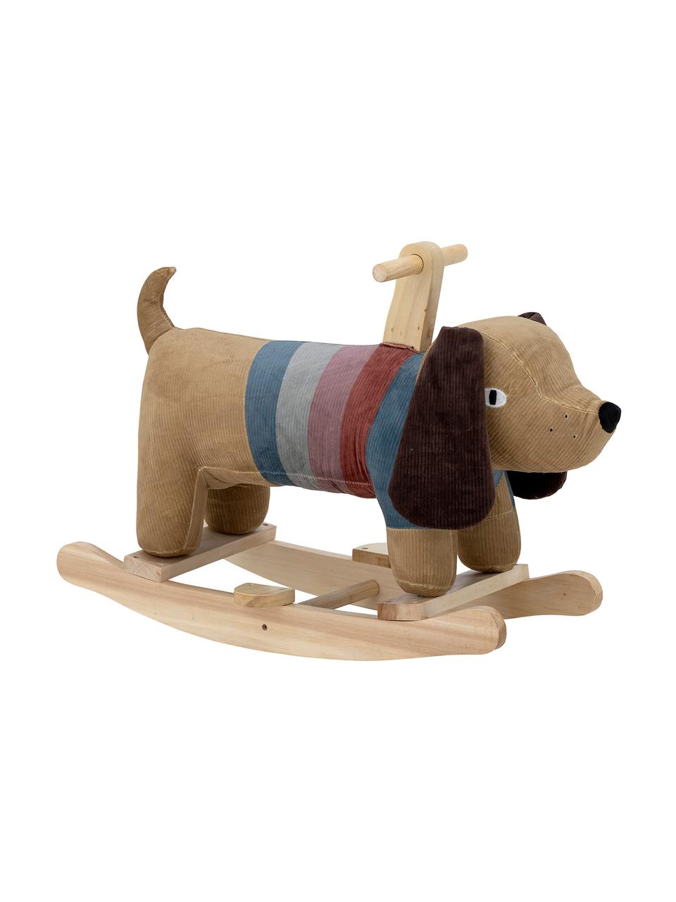 Animale a dondolo Charlie, Poliestere, metallo, legno di pioppo, Marrone, multicolore, Larg. 66 x Alt. 51 cm