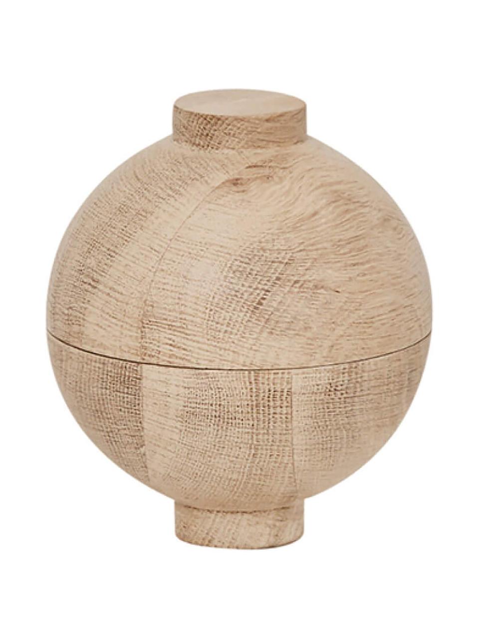 Bote Sphere, Madera, Madera clara, Ø 12 x Al 15 cm