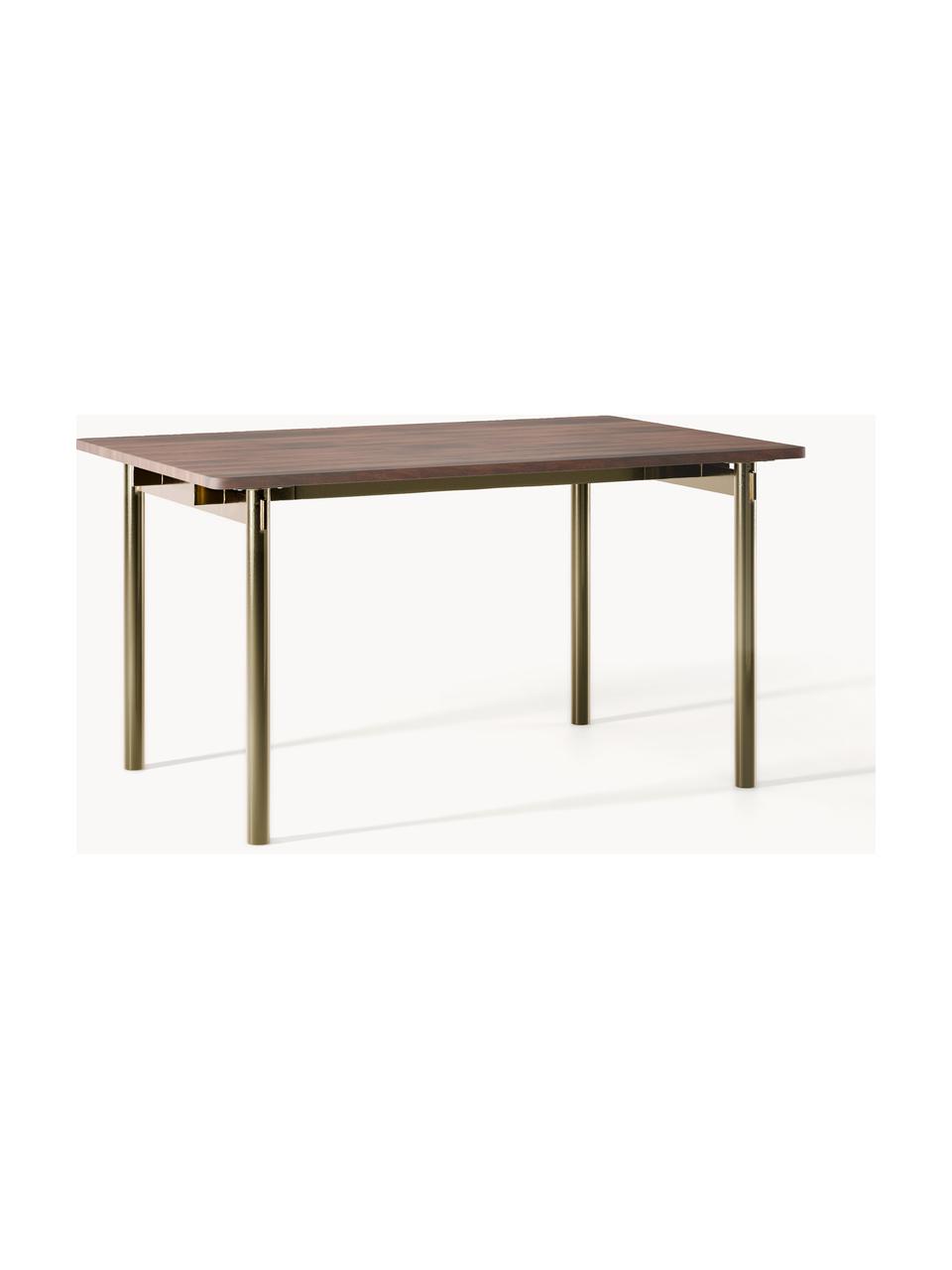 Jídelní stůl Mavi, v různých velikostech, Akáciové dřevo, zlatá, Š 140 cm, H 90 cm