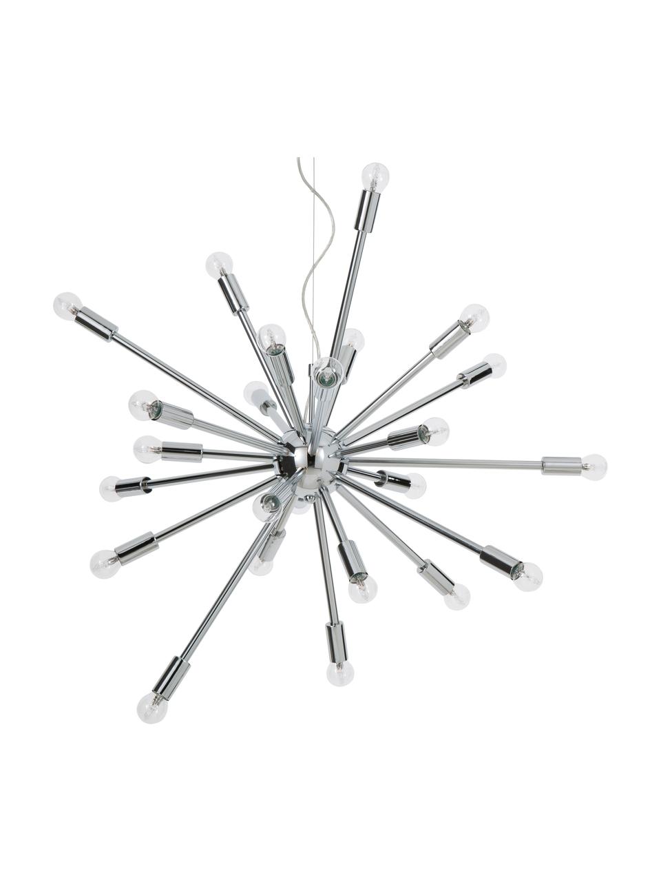 Grande suspension Spike, Couleur chrome, Ø 90 cm