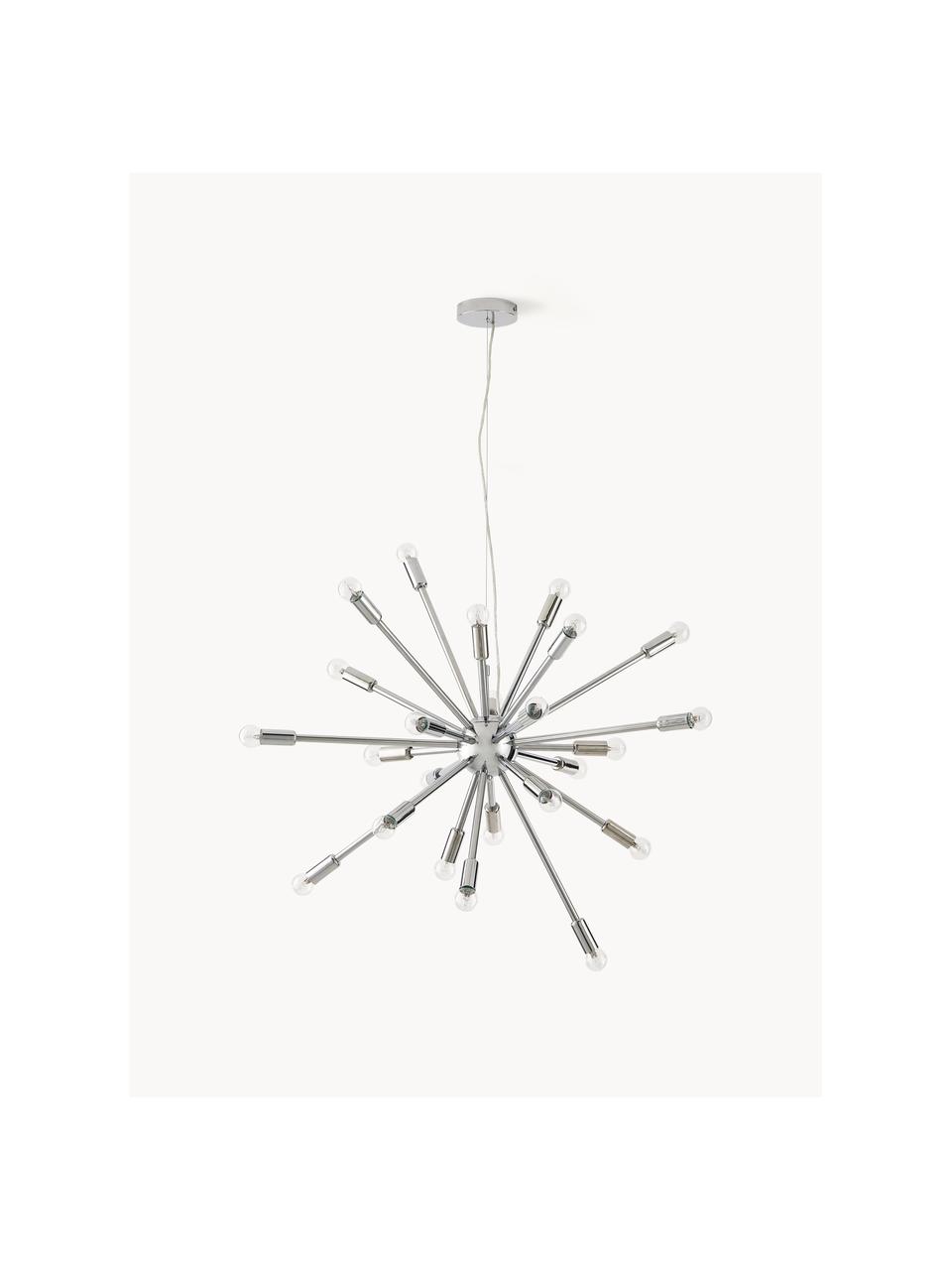 Grande suspension Spike, Argenté, Ø 90 cm