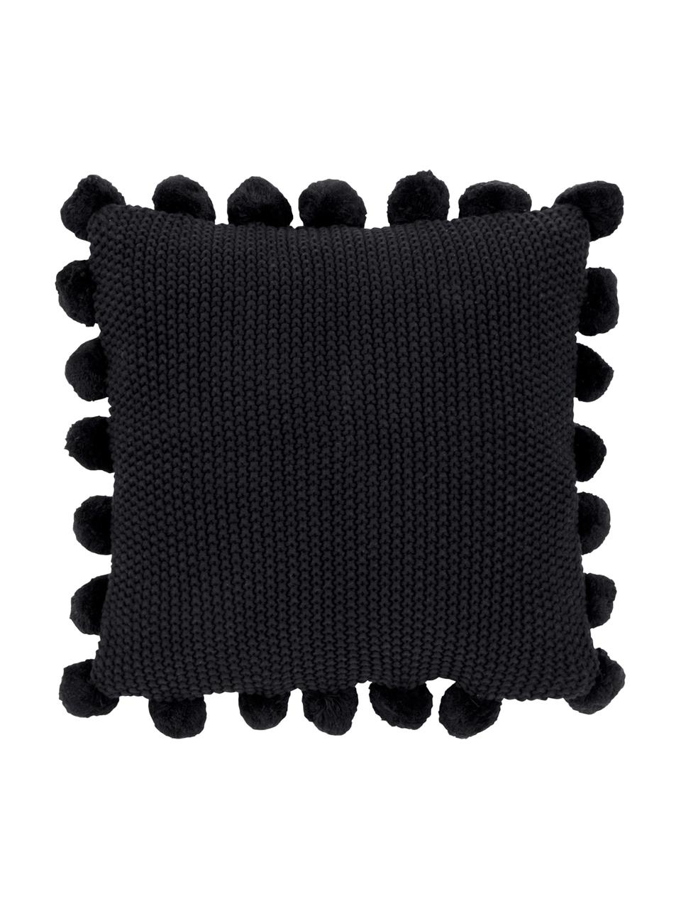 Pletený povlak na polštář s pompomy Molly, 100 % bavlna

Materiál použitý v tomto produktu byl testován na škodlivé látky a certifikován podle STANDARD 100 od OEKO-TEX® 11.HIN.00050 HOHENSTEIN HTTI., Černá, Š 40 cm, D 40 cm