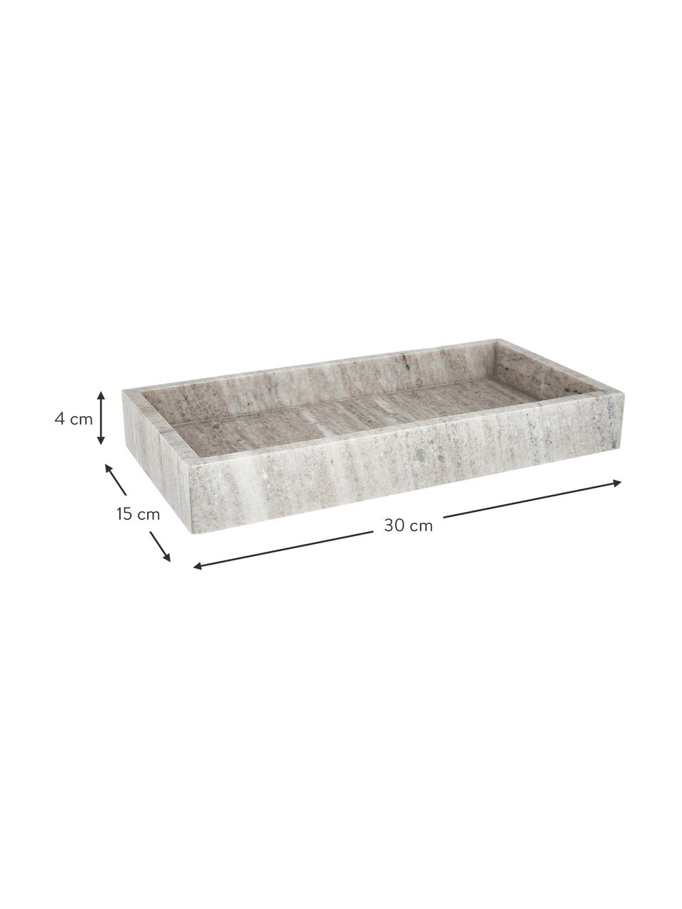 Vassoio decorativo in marmo Venice, Marmo

Poiché il marmo è un prodotto naturale, possono verificarsi variazioni di colore e di marmorizzazione, Grigio, effetto travertino, Larg. 30 x Prof. 15 cm