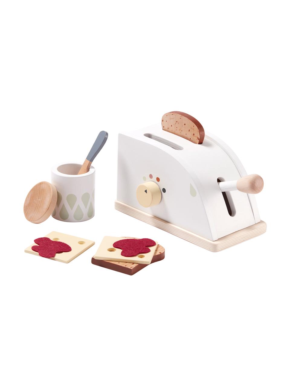 Spielzeug-Set Toaster, Holz, Mehrfarbig, B 10 x H 22 cm