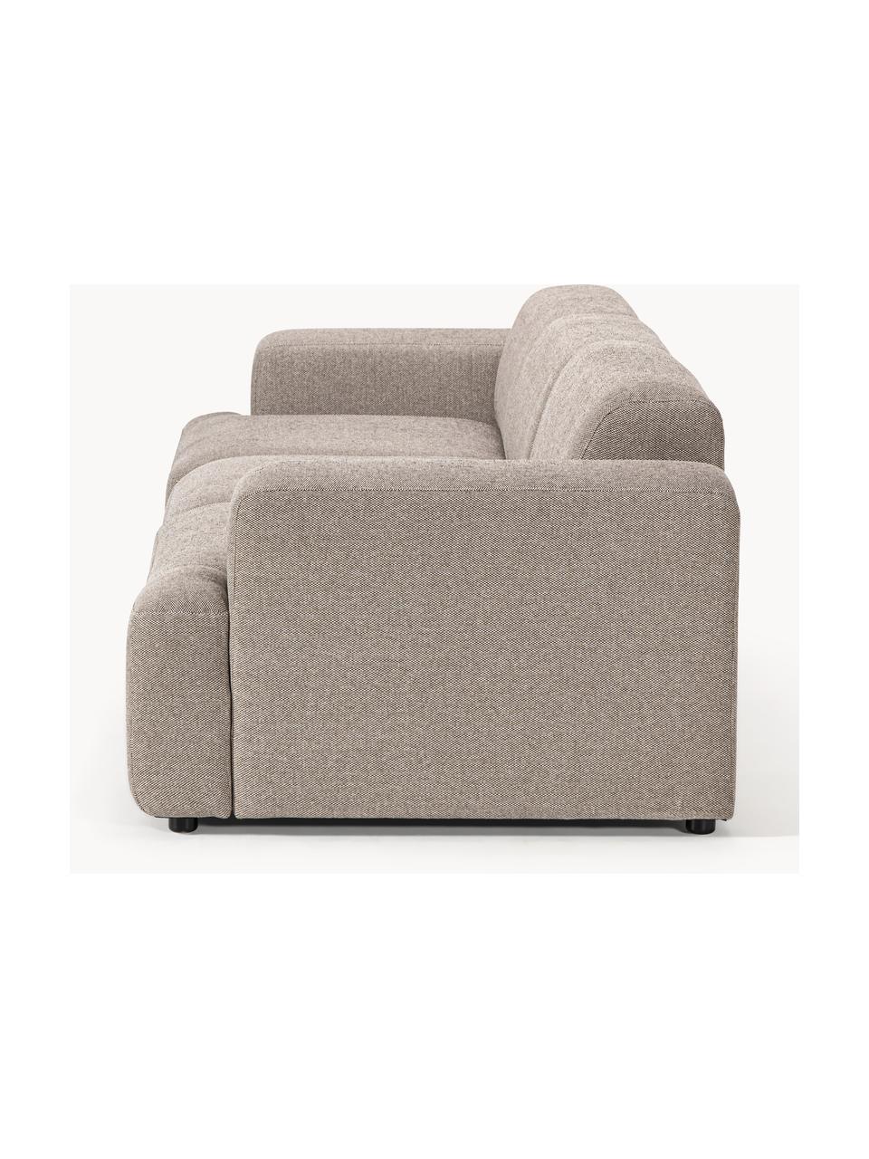 Sofa Melva (4-Sitzer), Bezug: 100 % Polyester Der strap, Gestell: Massives Kiefern- und Fic, Webstoff Greige, B 319 x T 101 cm