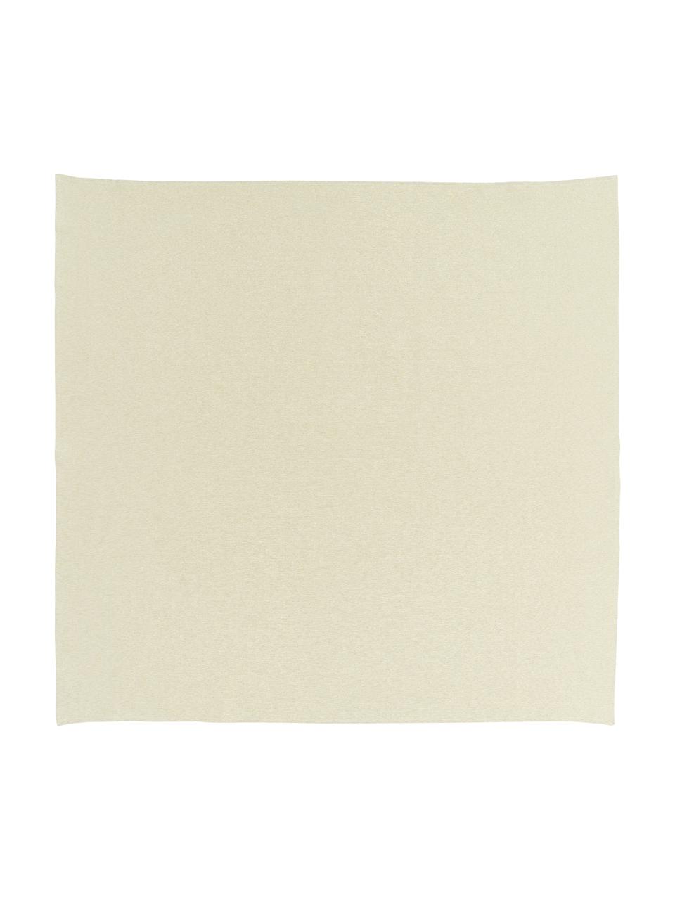 Coperta in cotone con decoro dorato Vialactea, Cotone, lurex, Beige, dorato, Per 6-8 persone (Larg. 170 x Lung. 260 cm)