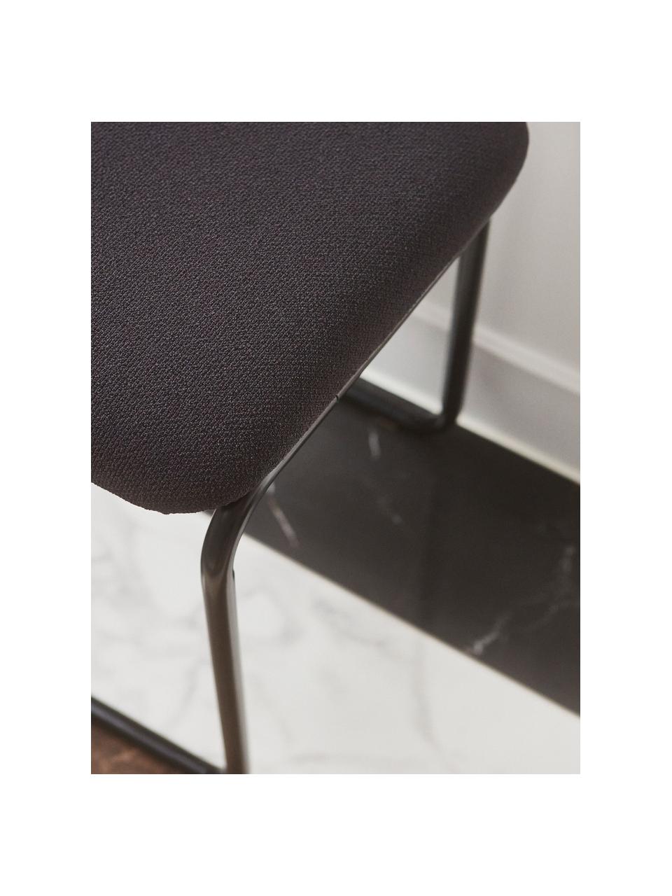 Kovová stolička Angui, Čierna, Š 37 x V 39 cm