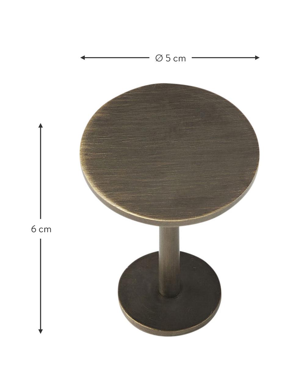 Colgador de metal Flare, Acero recubierto, Latón, Ø 5 x F 6 cm