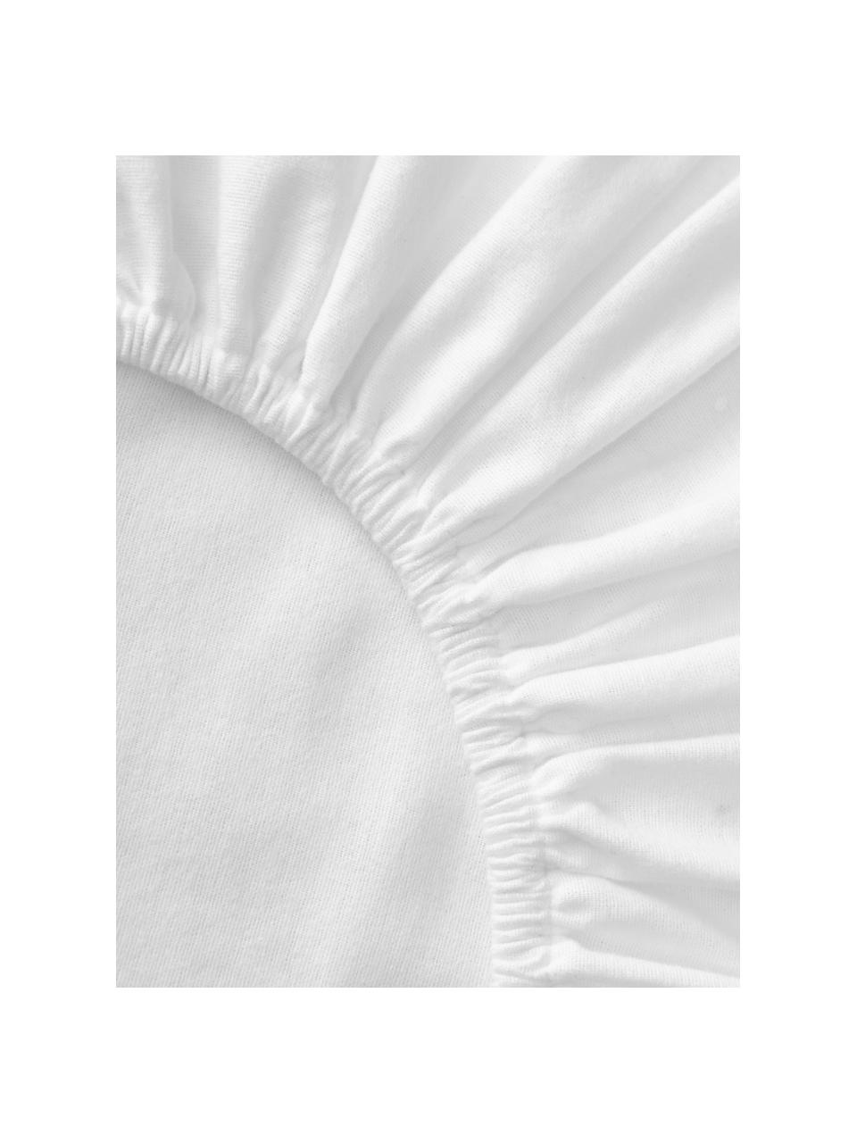 Drap-housse en flanelle pour surmatelas Biba, Gris clair, larg. 200 x long. 200 cm, haut. 15 cm