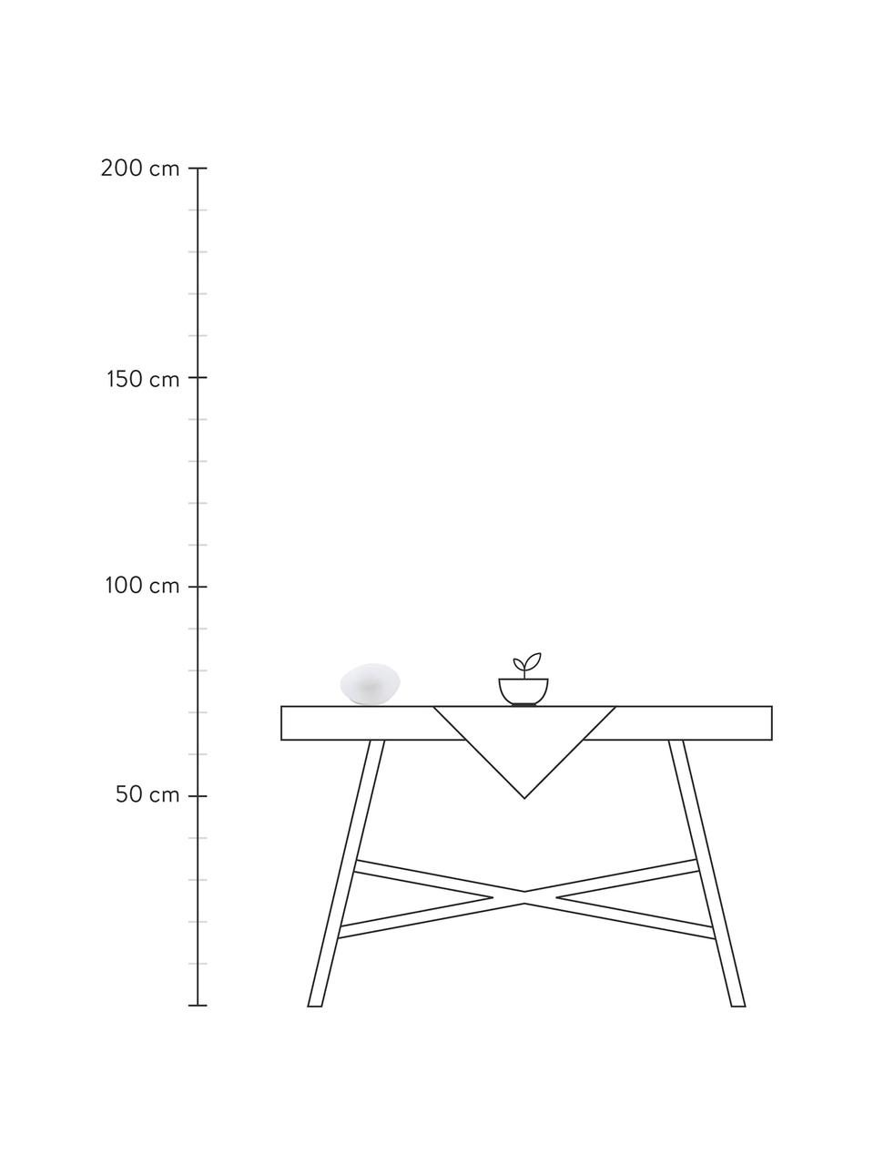 Malé solární LED svítidlo Pebble, Bílá, Š 14 cm, V 10 cm