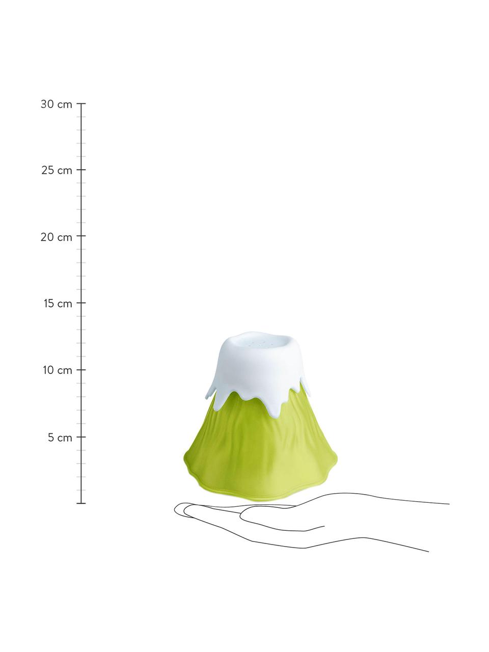 Limpiador de microondas Volcano, Plástico, polipropileno, Verde, blanco, Ø 14 x Al 13 cm