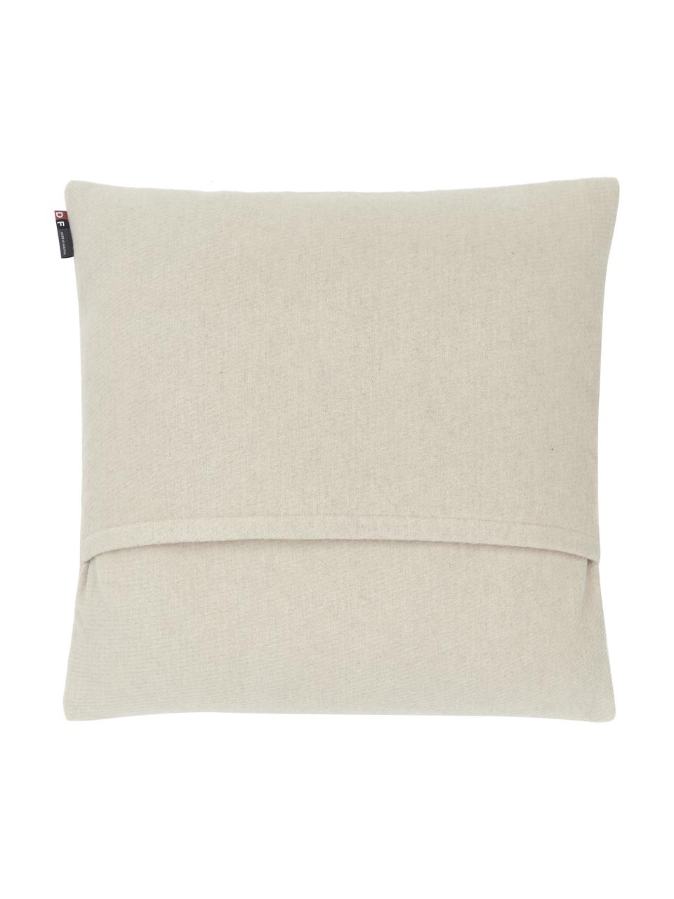 Housse de coussin 50x50 Deco, Blanc, beige