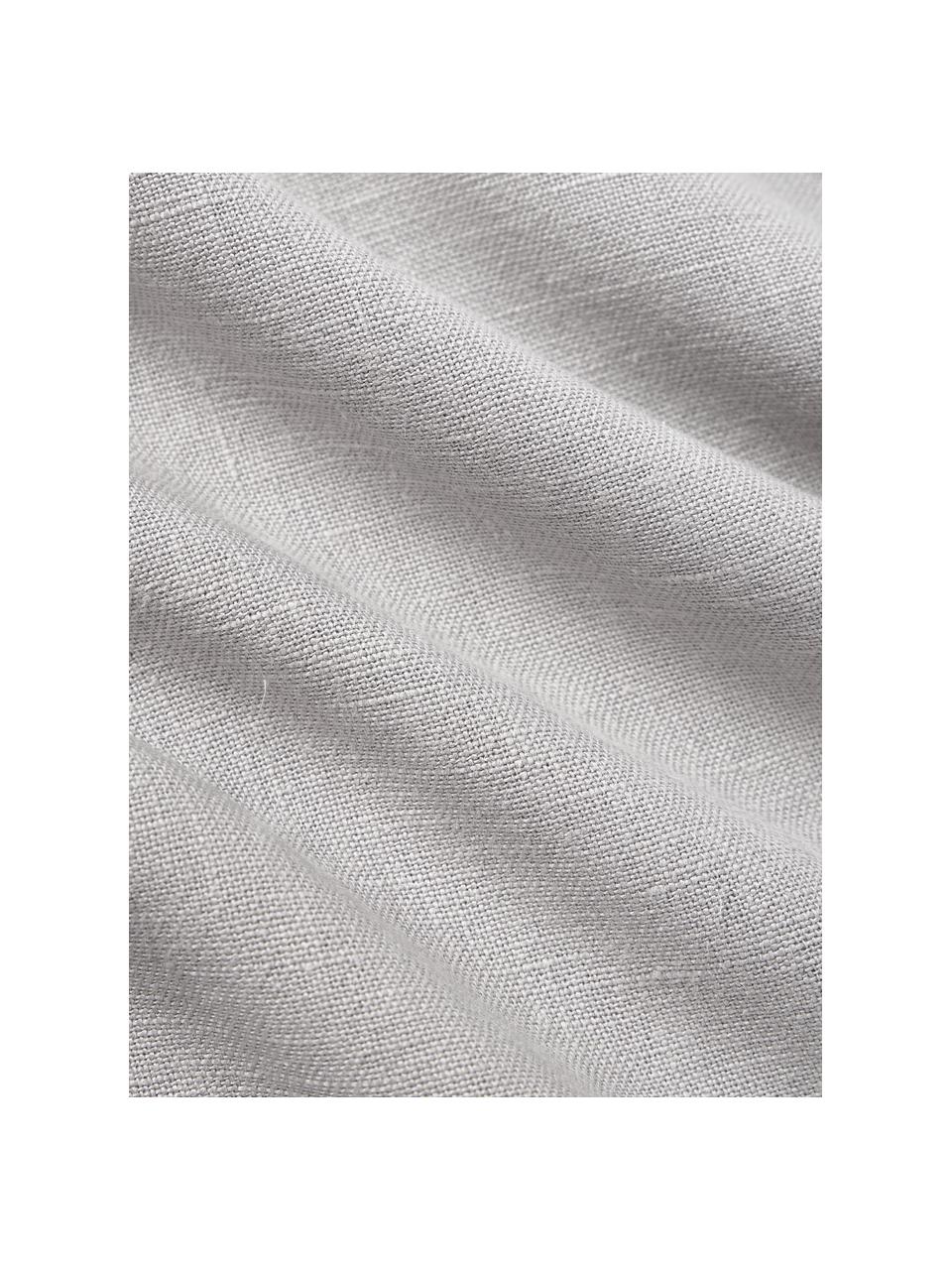 Housse de coussin pur lin avec franges Luana, 100 % pur lin

Le lin est naturellement doté d'un toucher plutôt rugueux et d'un aspect froissé
Sa résistance élevée au accrocs lui confère robustesse et longévité, Gris clair, larg. 40 x long. 40 cm