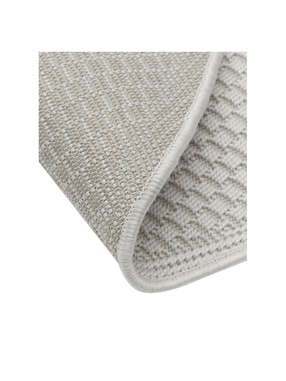 Tappeto ovale da interno-esterno color bianco crema Toronto, 100% polipropilene, Bianco crema, Ø 120 cm (taglia S)