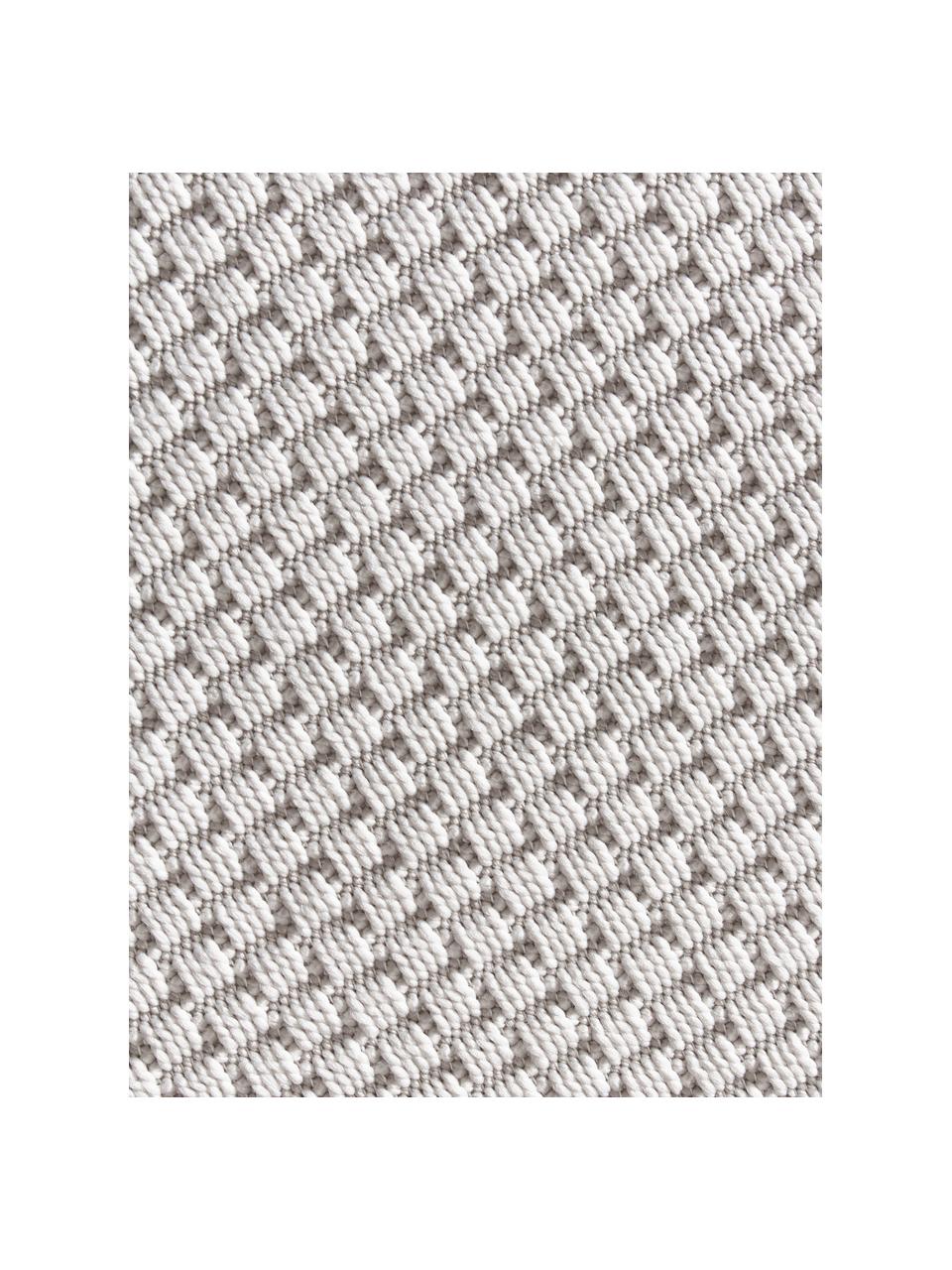 Tapis rond intérieur-extérieur Toronto, 100 % polypropylène, Blanc crème, Ø 120 cm (taille S)