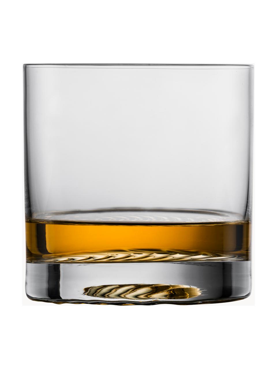 Kristall-Whiskygläser Echo, 4 Stück, Tritan-Kristallglas, Transparent, Ø 9 x H 9 cm, 390 ml