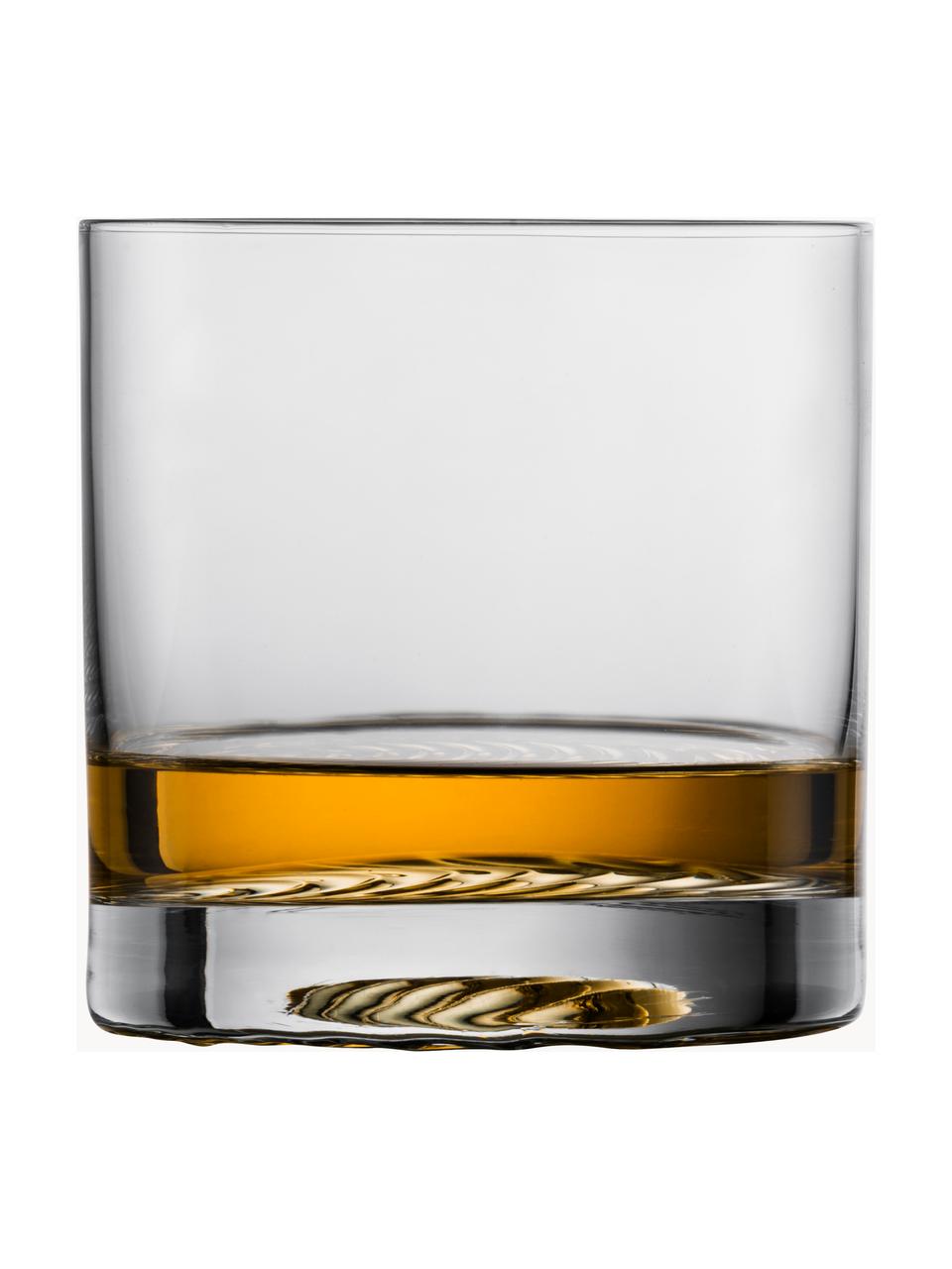 Křišťálové sklenice na whisky Echo, 4 ks, Tritanové křišťálové sklo, Transparentní, Ø 9 cm, V 9 cm, 390 l