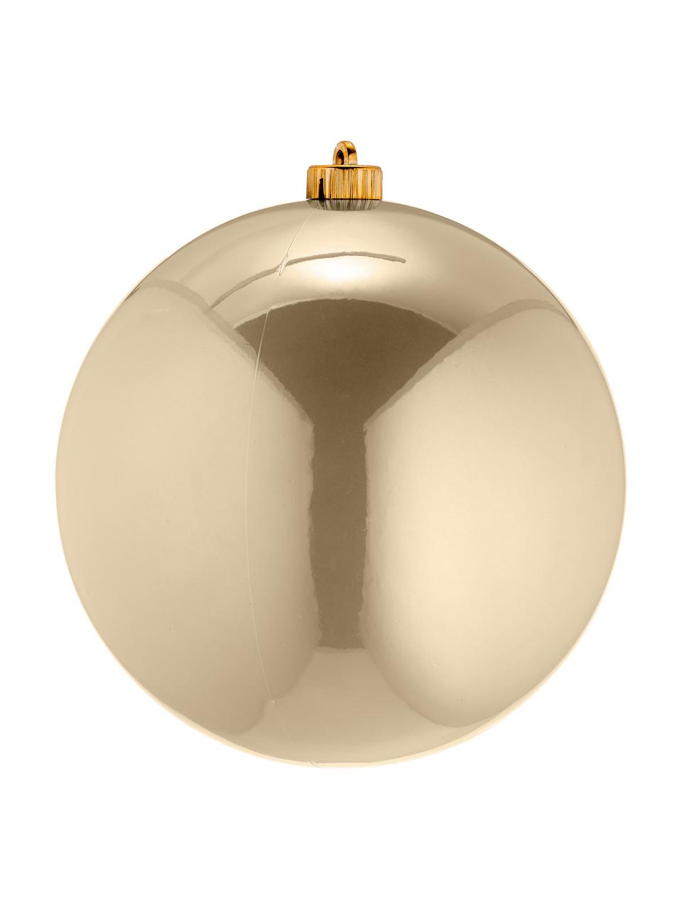 Boule de Noël incassable Stix, Ø 20 cm, Beige