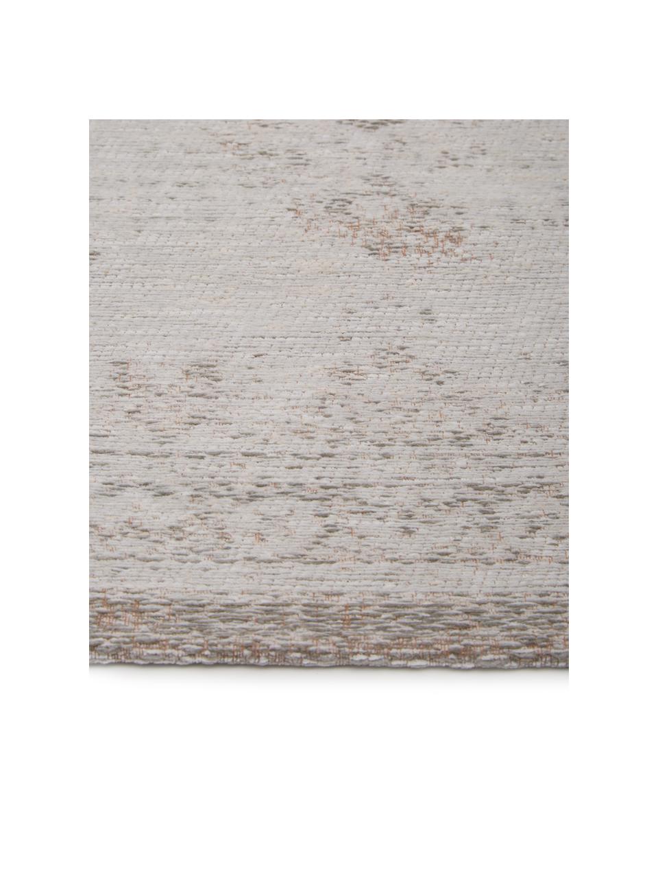 Dywan szenilowy Medaillon, Przędza szenilowa (100% bawełna), Jasny szary, S 230 x D 330 cm (Rozmiar L)