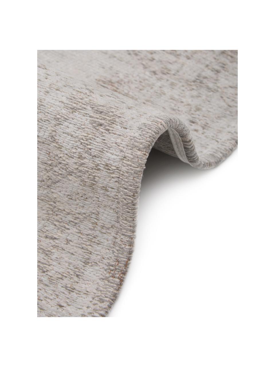 Tapis chenille Medaillon, Fil de chenille (100 % coton), Gris clair, larg. 230 x long. 330 cm (taille L)