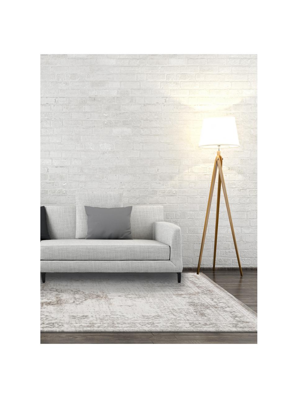 Tappeto in ciniglia Medaillon, Grigio chiaro, Larg. 230 x Lung. 330 cm (taglia L)