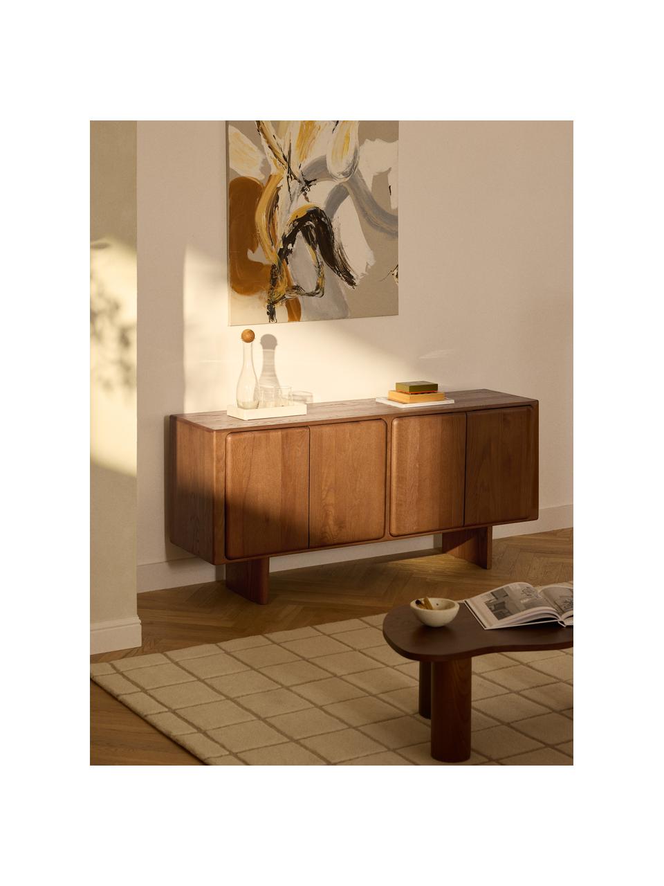 Enfilade artisanale en chêne massif Chandler, Bois de chêne massif, laqué

Ce produit est fabriqué à partir de bois certifié FSC® issu d'une exploitation durable, Bois de chêne, larg. 165 x haut. 75 cm