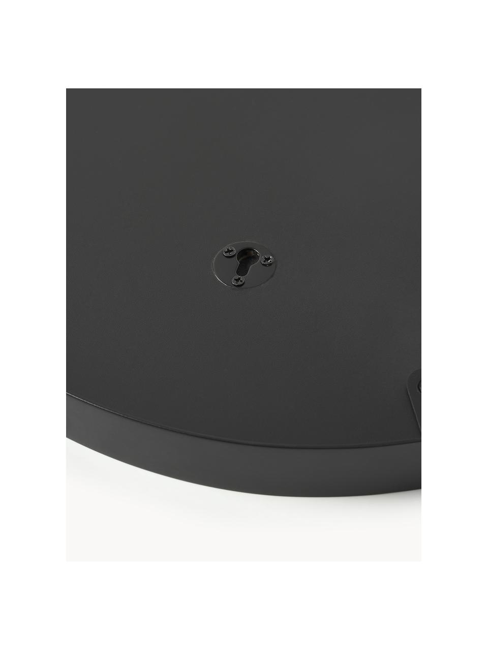 Espejo de pared redondo Lacie, Parte trasera: tablero de fibras de dens, Negro, Ø 40 cm