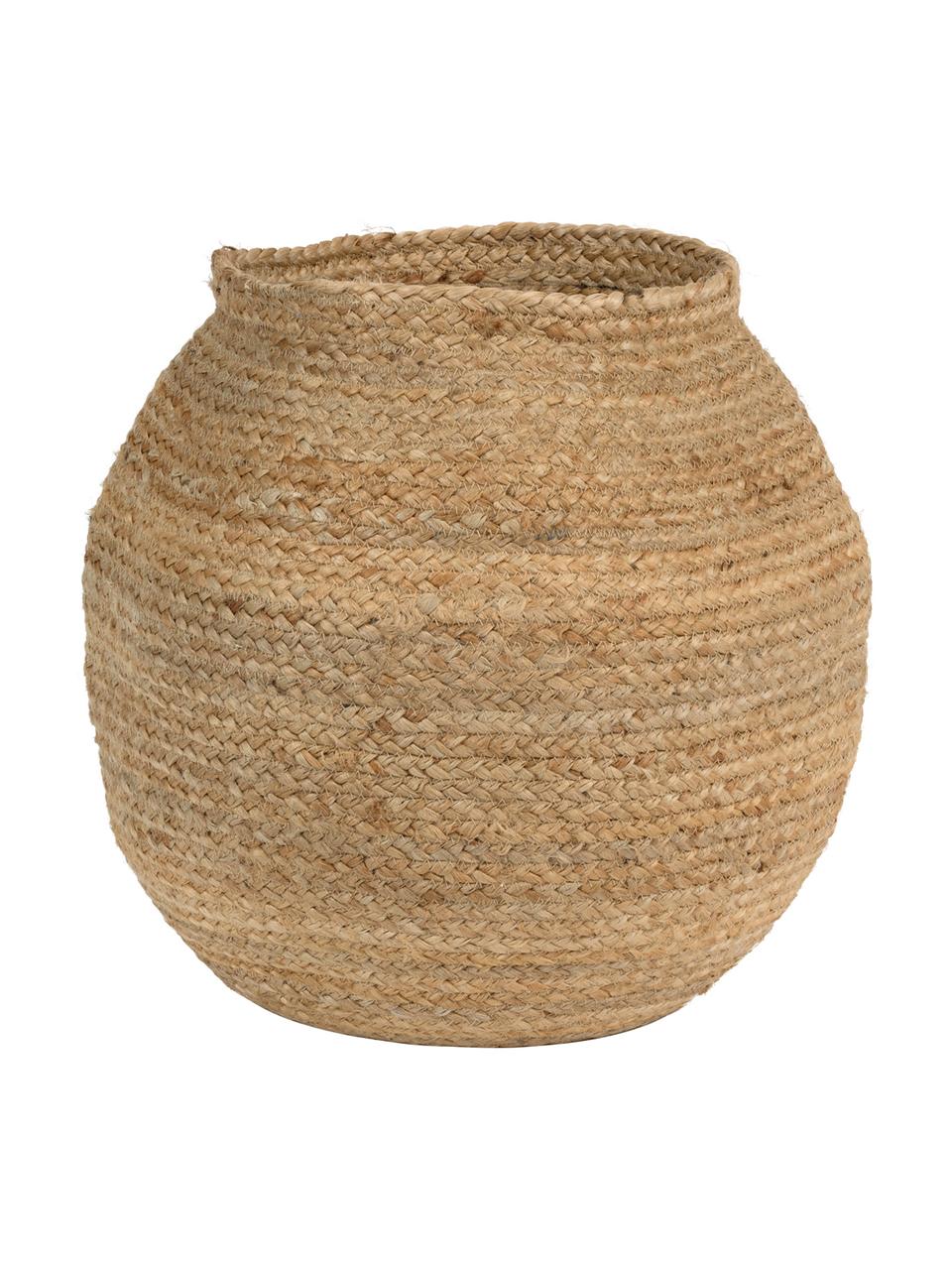 Panier de rangement Julek, 100 % jute, Jute, Ø 38 x haut. 38 cm