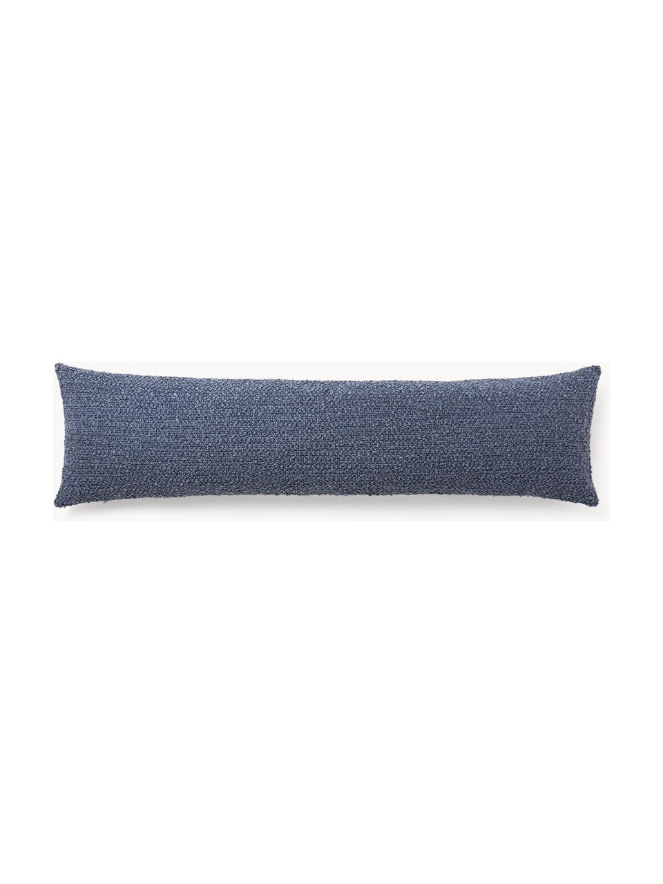 Coussin XL Bellamie, Bouclette gris-bleu, larg. 30 x long. 115 cm