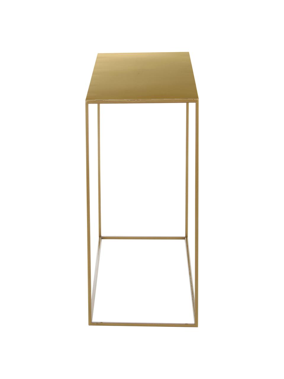 Console en métal Tensio, Métal, revêtement par poudre, Or laiton, larg. 100 x prof. 35 cm